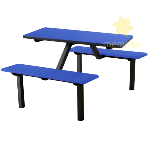 Mesa Fast Food de MDF y Fibra de Vidrio de 4 Plazas