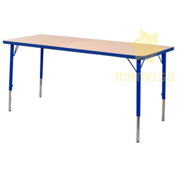Mesa Escolar Rectangular de 120x60 de Altura Ajustable
