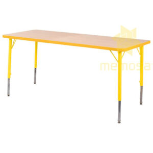 Mesa Escolar Rectangular de 120x60 de Altura Ajustable - Image 3