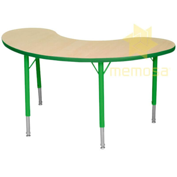 Mesa Escolar Mini Riñón de Altura Ajustable