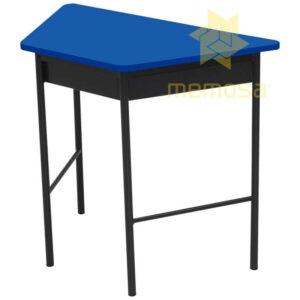 Mesa Escolar Trapezoidal con Papelera - Image 5