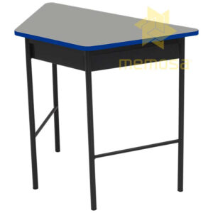 Mesa Escolar Trapezoidal con Papelera - Image 6
