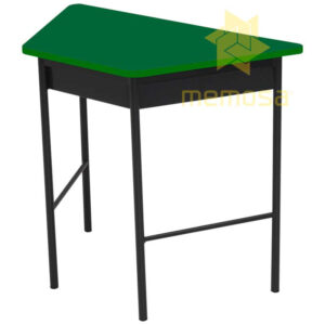 Mesa Escolar Trapezoidal con Papelera - Image 9